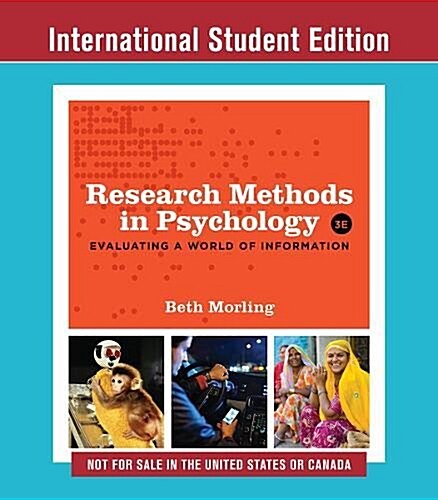 Research Methods in Psychology : Evaluating a World of Information (Paperback, International Third Edition)
