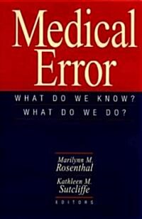 Medical Error (Hardcover)