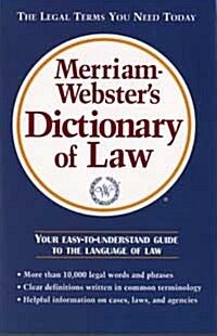 Merriam-Websters Dictionary of Law (Paperback)