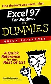 Excel 97 for Windows for Dummies (Paperback, Spiral)