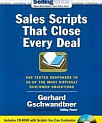 [중고] Sales Scripts That Close Every Sale (Paperback, CD-ROM)