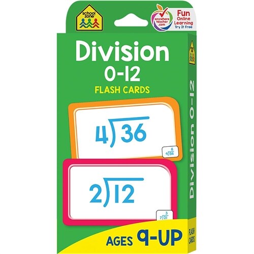School Zone Division 0-12 Flash Cards (Other)