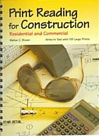 Print Reading for Construction (Paperback, Spiral)