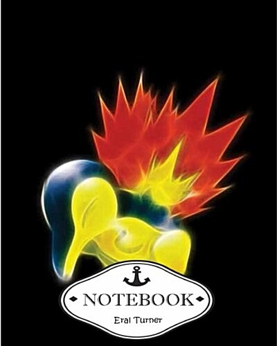 Notebook Journal: Cyndaquil: Pocket Notebook Journal Diary, 120 Pages, 8 X 10 (Dot-Grid, Graph, Lined, Blank No Lined Notebook Journal) (Paperback)