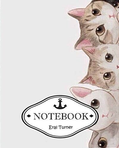 Notebook Journal: Cat Vertical: Pocket Notebook Journal Diary, 120 Pages, 8 X 10 (Dot-Grid, Graph, Lined, Blank No Lined Notebook Journa (Paperback)