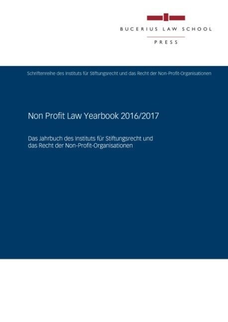 Non Profit Law Yearbook 2016/2017 (Paperback)