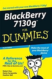 Blackberry 7130c for Dummies (Paperback)