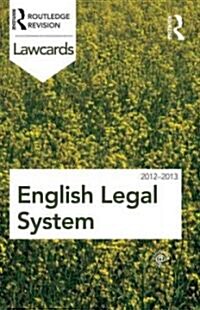 English Legal System Lawcards 2012-2013 (Paperback, 8 ed)