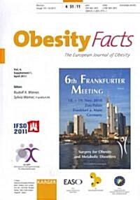 Surgery for Obesity and Metabolic Disorders: Obesity Facts: The European Journal of Obesity; Vol 4, Suppl 1, 2011 (Paperback)