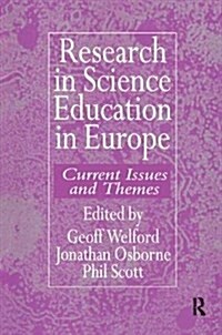 Research in science education in Europe (Hardcover)