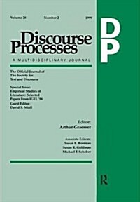 Empirical Studies of Literature : Selected Papers From Igel 98. A Special Issue of discourse Processes (Hardcover)