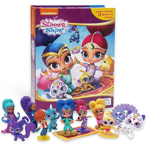 [중고] Shimmer and Shine My Busy Book (미니피규어 12개 + 놀이판)