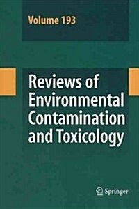 Reviews of Environmental Contamination and Toxicology 193 (Paperback)