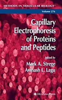 Capillary Electrophoresis of Proteins and Peptides (Paperback, Reprint)