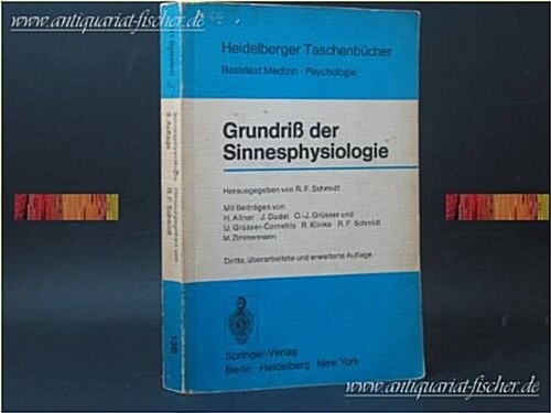 Grundri Der Sinnesphysiologie (Paperback, 3rd, 3., Berarb. U.)