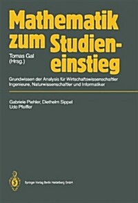 Mathematik Zum Studieneinstieg: Grundwissen Der Analysis Fur Wirtschaftswissenschaftler, Ingenieure, Naturwissenschaftler Und Informatiker             (Paperback)