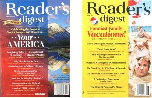 [한정특가 1+1] Readers Digest (월간 미국) : 2017년 7 & 6월호