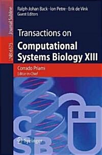 Transactions on Computational Systems Biology XIII (Paperback)