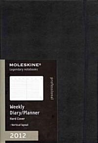 Moleskine Black Vertical 2012 Professional Weekly Diary/Planner (Hardcover)
