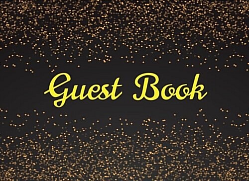 Luxury Gold Cover Guest Book (Paperback, GJR)
