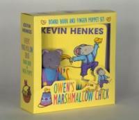 Owen's marshmallow chick book and finger puppet 