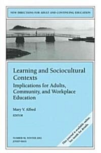 Learning and Sociocultural Contexts (Paperback)