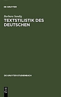 [중고] Textstilistik Des Deutschen = Stylistics of German Texts = Stylistics of German Texts = Stylistics of German Texts = Stylistics of German Texts (Hardcover, 2, Revised)