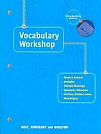 Holt Traditions Vocabulary Workshop: Vocab Workshop Grade 6 (Paperback, Student)