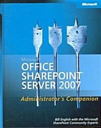 Microsoft Office Sharepoint Server 2007 Administrators Companion (Hardcover, CD-ROM)