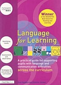 Language for Learning: A Practical Guide for Supporting Pupils with Language and Communication Difficulties Across the Curriculum [With Stickers]      (Paperback)