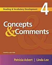 [중고] Concepts & Comments 4 (Reading & Vocabulary Development) (Paperback, 3rd Edition)