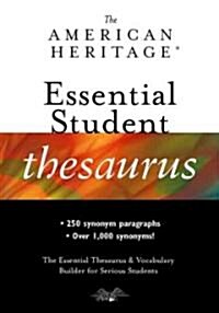 [중고] The American Heritage Essential Student Thesaurus (Paperback, 2nd)