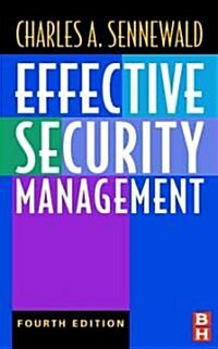 Effective Security Management (Hardcover, 4th)