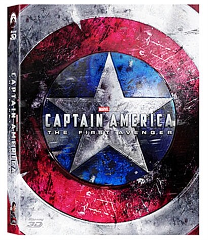 [3D 블루레이] 캡틴 아메리카: 퍼스트 어벤져 - 풀슬립 A1 스틸북 한정판 (2Disc: 3D+2D)