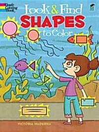 Look & Find Shapes to Color (Paperback, Green)