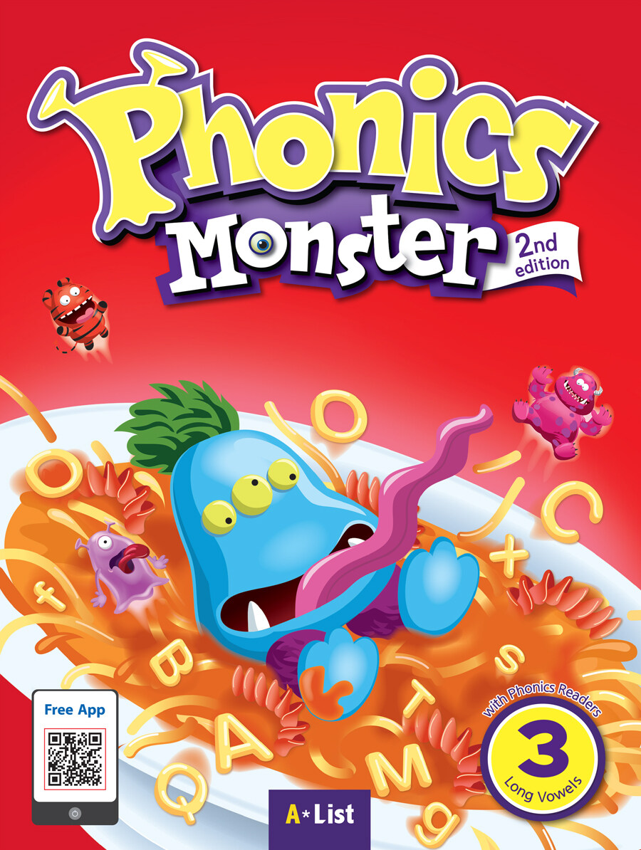 [중고] Phonics Monster 3 : Student Book (Phonics Readers + Board Game + App QR, 2nd Edition)