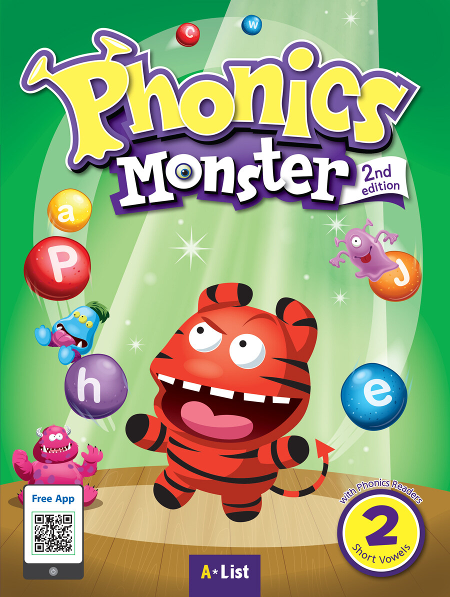 [중고] Phonics Monster 2 : Student Book (Phonics Readers + Board Game + App QR, 2nd Edition)