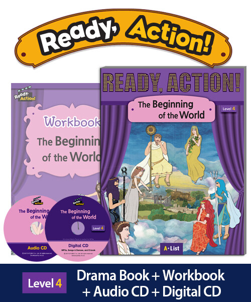Ready Action Level 4 : The Beginning of the World (Student Book + Worbook + Audio CD + Multi CD, 2nd Edition)