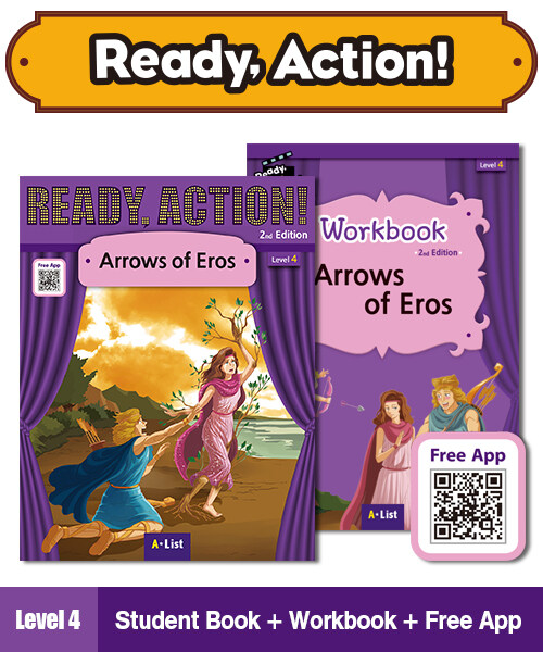 Ready Action Level 4 : Arrows of Eros (Student Book + App QR + Workbook, 2nd Edition)