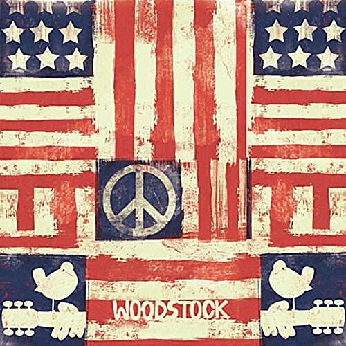 Woodstock Unlined Journal American Peace (Hardcover, JOU)