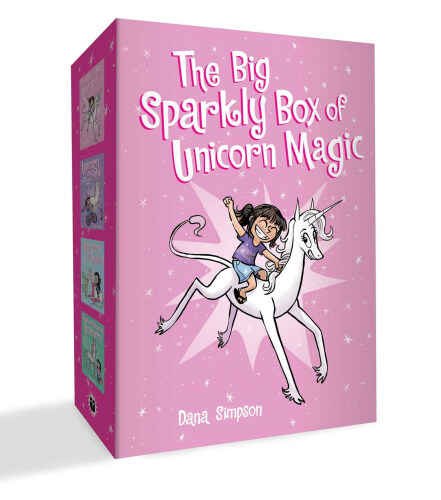 The Big Sparkly Box of Unicorn Magic: Phoebe and Her Unicorn Box Set Volume 1-4 (Paperback 4권)