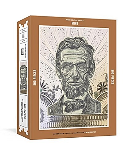 Presidential Puzzlemint 500-Piece Puzzle: An Abraham Lincoln Jigsaw Puzzle & Mini-Poster: Jigsaw Puzzles for Adults (Board Games)