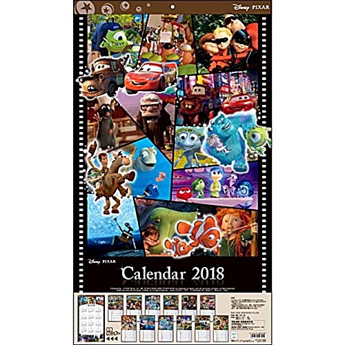 サンスタ-文具 ディズニ- 2018年 カレンダ- 壁掛け ピクサ- S8516464 (オフィス用品)