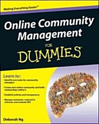 Online Community Management for Dummies (Paperback)