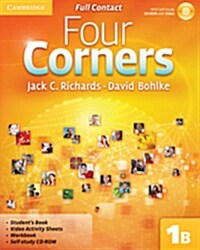 Four Corners Level 1 Full Contact B with Self-study CD-ROM (Package)