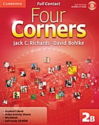 [중고] Four Corners Level 2 Full Contact B with Self-study CD-ROM (Package)