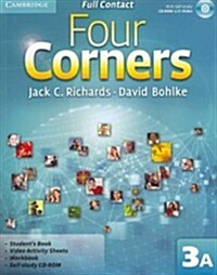 [중고] Four Corners Level 3 Full Contact A with Self-study CD-ROM (Package)