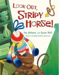 Look out, stripy horse!