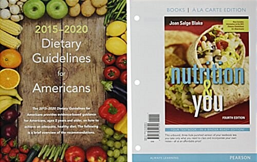 Nutrition & You, Books a la Carte Edition; Mastering Nutrition Plus Mydietanalysis with Pearson Etext -- Valuepack Access Card -- For Nutrition & You; (Hardcover, 4)