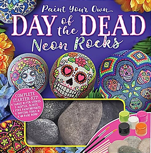 Paint Your Own Day of the Dead Neon Rocks (Other)